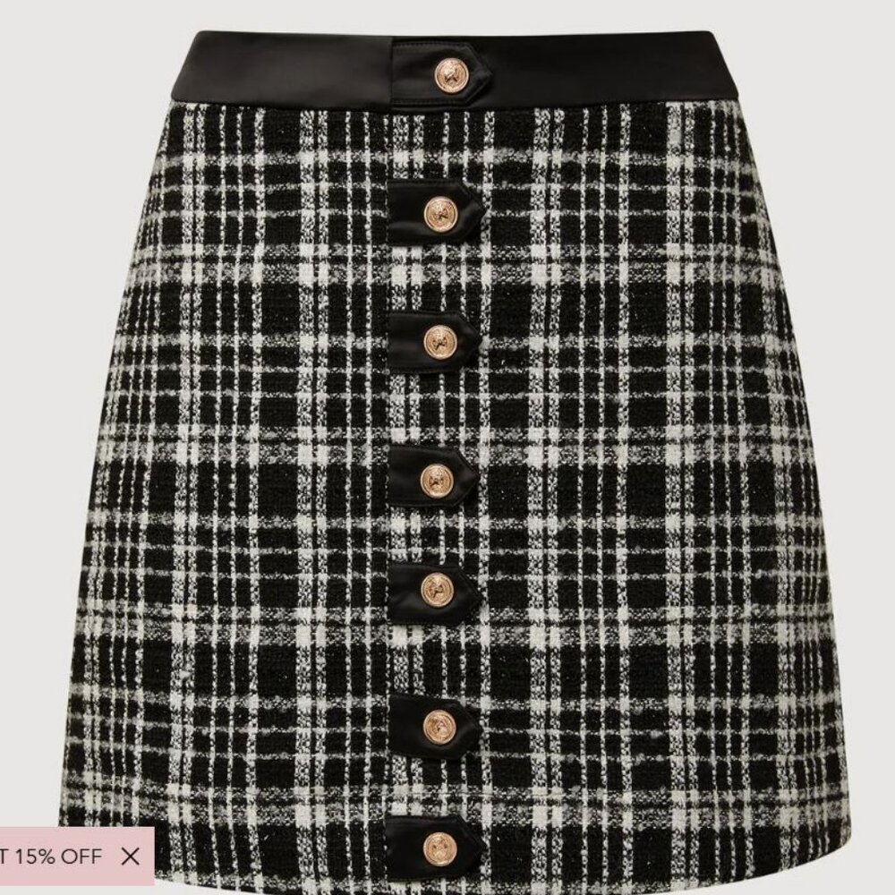 NWT Rachel Parcell Tweed Mini Skirt